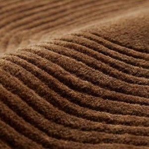 Alfombra de Lujo Marrón Hecha a Mano |   Alfombra Redonda de 14mm de Grosor, Elegante y de Primera Calidad para Sala de Estar, Dormitorio y Decoración del Hogar - Product Image 5