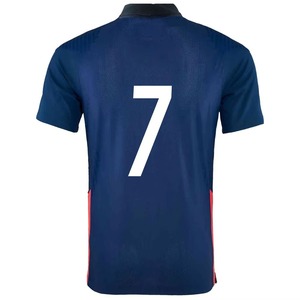 Maillots de football unisexes d'été en gros, personnalisables avec nom d'équipe et nom de joueur, impression par sublimation sur le devant, manches courtes, respirants et à séchage rapide - Product Image 2