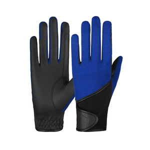 Guantes de equitación de invierno para hombre, de cuero, con dedos completos, antideslizantes, con cierre de tirón, ligeros para máxima comodidad - Product Image 4