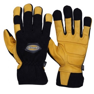 Mechanic Safety <b>Gloves</b> Cotton/Spandex Breathable Thermal Eco-Friendly Unlined Wrist Length for Men - Product Image 2