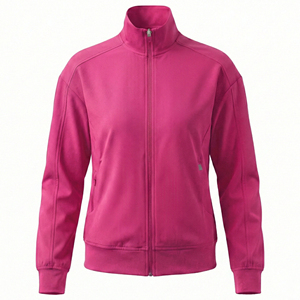 Blouse médicale personnalisée pour femme, coupe athlétique, respirante, à fermeture éclair intégrale, uniforme d'infirmière, veste de performance pour l'échauffement, vente en gros - Product Image 4