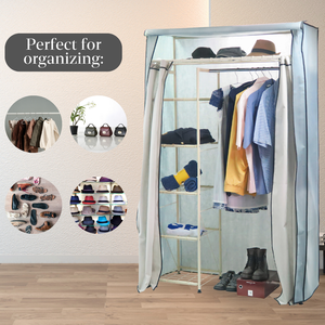 ตู้เสื้อผ้าผ้าทนทานสำหรับใช้ในบ้านและหอพัก - Product Image 3