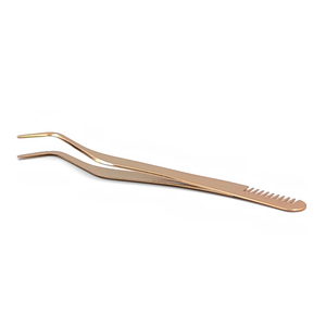 Pinzas de Precisión con Punta Fina Antiestáticas, Herramienta de Belleza para Extensión de Pestañas, Cuidado de Cejas, Aplicación Profesional de Maquillaje en Salón - Product Image 1