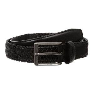 Ceinture en cuir véritable tressé de haute qualité, design premium, pour homme, respirante, tendance, sur mesure. - Product Image 1