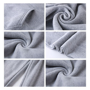 Ensemble de survêtement décontracté unisexe pour l'hiver, léger et confortable, en molleton 100% coton, vêtements de sport pour la course à pied et l'entraînement en salle de sport - Product Image 2