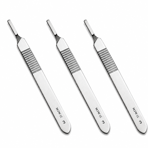 Manche de scalpel chirurgical MJW INTERNATIONAL n° 3 aciers inoxydables |   Poignée chirurgicale manuelle réutilisable compatible avec la lame n° 10 - Product Image 2