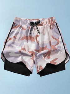 Pantalones Cortos Deportivos Casuales para Hombre, Cintura Elástica, Cómodos, Transpirables, Hasta la Rodilla, Camuflaje, para Correr y Gimnasio, OEM 2026 - Product Image 3