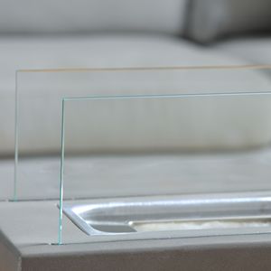 Caminetto da Tavolo 13 Pollici con Coperchio in Acciaio Inox per Uso Interno ed Esterno Capacità Massima 0,04 Galloni 195 Piedi Quadrati Ft. Caminetto in cemento per area riscaldante - Product Image 5