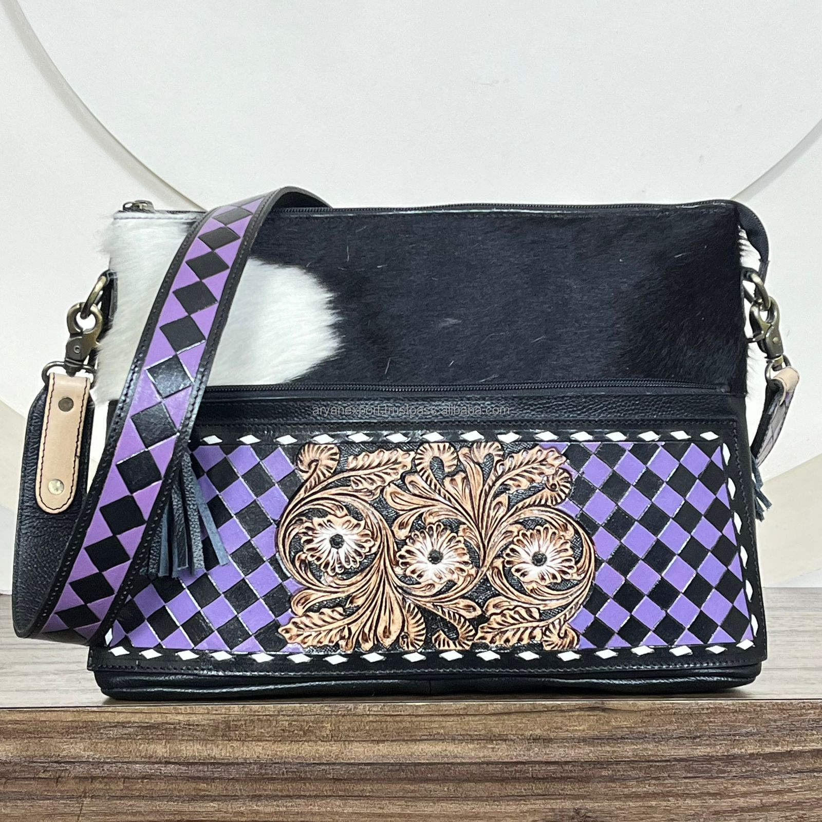 Purple & Black Checkered