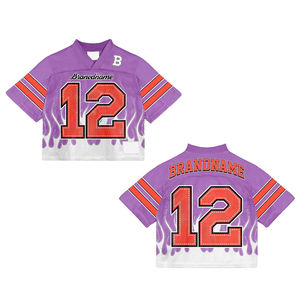 Camiseta de Fútbol Estilo Americano para Hombre, Personalizable, para Prácticas Deportivas, con Impresión de Nombre del Equipo, Servicio OEM - Product Image 1