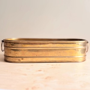 Pot de fleurs moderne personnalisé en laiton martelé, respectueux de l'environnement, de la marque ILAHI, pour la décoration intérieure, non revêtu, 1 kg - Product Image 2