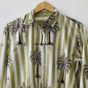 Hand <b>Block</b> <b>Printed</b> Shirt Stylish Shirts for Women Indian Hand <b>Block</b> <b>Printed</b> Soft Cotton Fabric Shirt on Sale at Best Price - Product Image 5