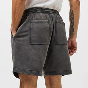 Acid Washed Shorts Custom Manufacturing Shorts Classic Solid Blank Shiny Breathable Quick Dry Custom Logo Men's Shorts - Product Image 2