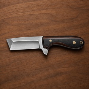 Couteau de boucher en acier au carbone, fait main, robuste, lame en acier au carbone, prise en main confortable, construction solide, pour l'extérieur - Product Image 4