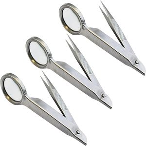 Pinzas con Lupa para Extracción de Astillas, Limpieza de Pelo de Mascotas y Uso en Laboratorio - Product Image 1