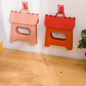 Plastic Lightweight Portable Foldable <b>Step</b> Stools <b>for</b> Kids and Adults Apartment-Friendly <b>Kitchen</b> & Stepping Stool with Handle - Product Image 3