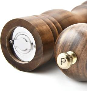 Molinillo de Sal y Pimienta de Madera y Goma Colorido, Manual, Ajustable, Triturador de Especias, Utensilio de Cocina, Duradero y de Primera Calidad - Product Image 6