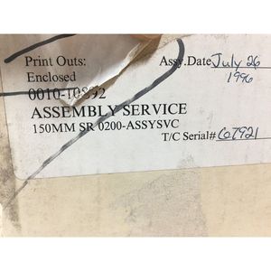 AMAT 0010-10892 E-80 Susceptor Assy, 150mm, MCVD - Équipement et pièces semi-conductrices de renommée mondiale chez Trusted Global - Product Image 4