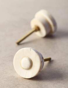 Round Polished <b>White</b> Marble Drawer Knob Brass <b>Screw</b> Cabinet Handle Furniture Pull Accessories Home Decorations Art Decor - Product Image 2