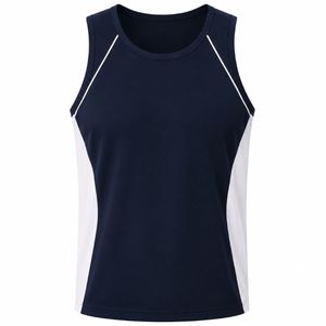 Débardeur sans manches bleu clair pour homme HMA Sports Apparels, col rond, séchage rapide, écologique, respirant, coupe sportive, tricoté 100% - Product Image 2