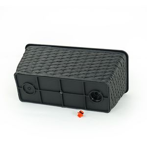 2 Pack Hand Woven Espresso Wicker <b>Rectangle</b> <b>Planter</b> Smart Self-watering for Indoor and Outdoor Flower <b>Pots</b> & <b>Planters</b> - Product Image 3