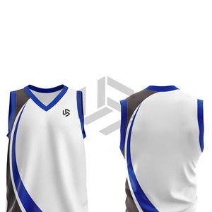 Maillots de basketball décontractés légers et confortables 100 % polyester pour hommes, grandes tailles, été, avec logo brodé, anti-humidité - Product Image 4