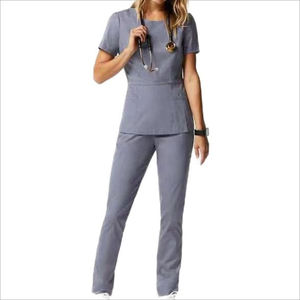 Uniformes Médicos Elásticos de Algodón y Poliéster para Mujer, Servicio OEM para Trabajadores de la Salud, Tallas XS-XXL - Product Image 6