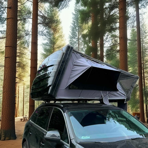خارجي 4 أشخاص مقاوم للماء خيمة قشرة صلبة 4x4 مع ضوء ليد مدمج نوع دعامة مستقيم للتخييم - Product Image 4