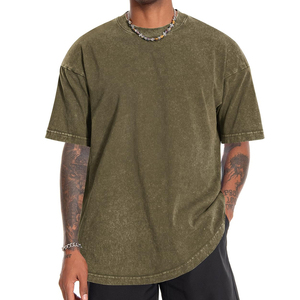เสื้อยืดคอกลมผ้าฝ้ายทรงหลวมสไตล์วินเทจสำหรับผู้ชาย รับผลิตตามสั่งขายส่ง เนื้อผ้านุ่ม สตรีทแวร์ทันสมัย เสื้อยืดลายวินเทจสำหรับผู้ชาย - Product Image 4