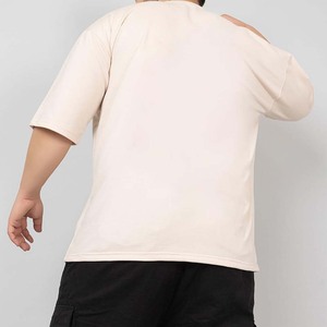 T-shirts surdimensionnés personnalisés pour hommes, 100 % coton, tissu jersey respirant, manches classiques, logo décontracté sur le devant, design imprimé écologique - Product Image 3