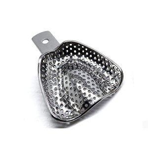 Bandeja de Impresión Dental de Calidad Premium con Borde U4 Perforado, Tamaño Superior S, Acero Inoxidable, Reutilizable, Autoclavable, para Ortodoncia - Product Image 2