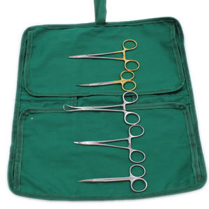 Ensemble d'instruments ophtalmiques en acier inoxydable pour hôpital, micro-pinces manuelles, ciseaux, porte-aiguilles, kit autoclavable réutilisable - Product Image 3