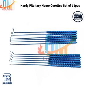 ไมโครริงคิวร์เรต ไม้พายแกะสลักต่อมใต้สมองชนิดอ่อนตัวได้ 12 ชิ้น ใช้ซ้ำได้ ออโตเคลฟ เครื่องมือผ่าตัดประสาทขนาดเล็ก สแตนเลสแข็งแบบเยอรมัน - Product Image 3