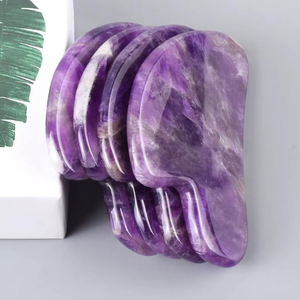 Herramienta de Masaje Gua Sha de Piedra Natural Lisa para Relajación Muscular en Frío, Raspado Facial, Masaje Corporal, Cuidado de la Piel y Accesorio de Bienestar - Product Image 6