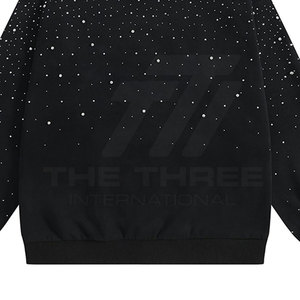 Sudadera con Capucha de Moda Casual para Hombre con Pedrería, 100% Algodón, Transpirable, Ecológica, Diseño Premium, Tela Suave, Ropa Urbana - Product Image 5
