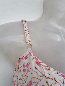 ชุดเดรสอินเดียผ้าฝ้ายพิมพ์ลายด้วยมือ 100% ลายดอกไม้ ทูนิคและเดรสยาวปักลายสไตล์ลำลอง ราคาโรงงาน - Product Image 3