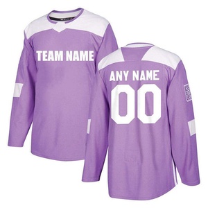 Camiseta de hockey sobre hielo blanca personalizada, unisex, de manga larga, con estampado sublimado, que absorbe la humedad, transpirable, de poliéster, con cuello en V, nombre del equipo, cualquier diseño - Product Image 4