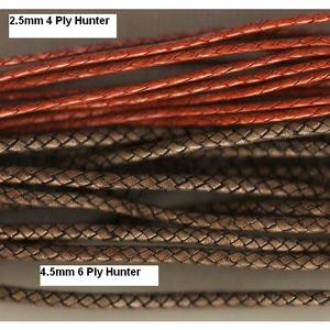 Cordones de cuero trenzados a mano a precio de mayoreo, cordones de cuero redondos trenzados tipo bolo para la fabricación de accesorios de joyería. - Product Image 2