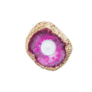 Crystal Stone Natural <b>Pink</b> Onyx agate Carved Handmade Natural Stone <b>Candle</b> <b>Holder</b> Gemstone Agate Healing Wholesaler - Product Image 6