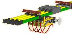 Sistema de barras colectoras CMK 125A para grúas, riel de alimentación de 4 polos y 440V, conductor de 60A y 1000A para electrificación de grúas EOT, polipastos y equipos móviles. - Product Image 2