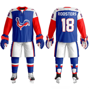 New Arrival Factory Direct Supply Custom Printed Ice Hockey Uniform for Adults Breathable Quick Dry 100% <b>Polyester</b> Team Uniforms - Product Image 5