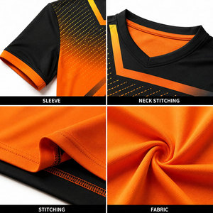 Nueva Llegada, Uniformes de Árbitro de Fútbol Profesional, Camisetas con Logotipo Personalizado, Conjuntos de Fútbol con Color Personalizado, Secado Rápido - Product Image 6