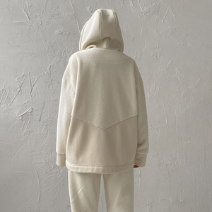Autumn American Streetwear Brand High Street Hooded Fleece Sweatshirt Loose Zipper <b>Cardigan</b> <b>Men</b> Solid 100% 3D Embroidery - Product Image 3