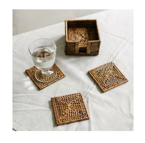 Customised Size & Shape Boho rattan <b>Table</b> <b>Coaster</b> for Dinner Home Decor Accessories With Amazing Price - Product Image 2
