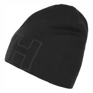 Bonnet en tricot jacquard noir uni avec logo, style streetwear, pour femme, avec étiquettes personnalisées, vente en gros - Product Image 5