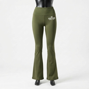 Pantalones de Yoga Acampanados para Mujer, de Cintura Media, Pierna Ancha, de Secado Rápido y Transpirables, Ropa Deportiva - Product Image 1