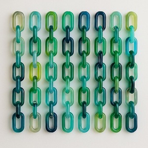 Decoración del hogar: Eslabones de cadena de resina personalizables de gran tamaño y colores claros, eslabones grandes de resina multicolor disponibles. - Product Image 6