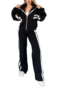 Ensemble de survêtement deux pièces de haute qualité 2026 pour femme : crop top et pantalon de jogging, à prix raisonnable - Product Image 4