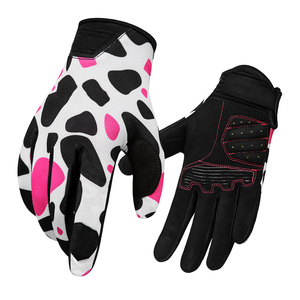 Custom Polyurethane Non-Slip Hook Loop Closure Unisex Half Finger Motocross Motorcycle Racing Gloves 2024 New Design Wholesale - Product Image 4