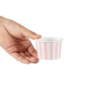 ถ้วยไอศกรีมกระดาษพิมพ์โลโก้ส่วนตัวพร้อมฝาปิด ขนาด 4/5 ออนซ์ ถ้วยโยเกิร์ตพร้อมช้อน บรรจุภัณฑ์แบบกำหนดเองสำหรับอาหาร/งานฝีมือ - Product Image 6